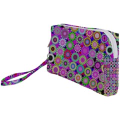 Design Circles Circular Background Wristlet Pouch Bag (small)