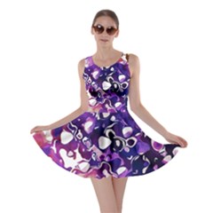 Paint Texture Purple Watercolor Skater Dress by Simbadda