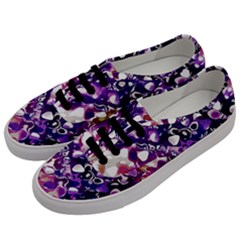 Paint Texture Purple Watercolor Men s Classic Low Top Sneakers by Simbadda