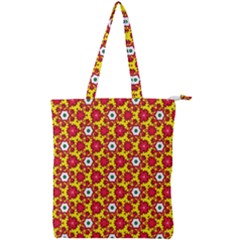 Pattern Colorful Modern Color Double Zip Up Tote Bag