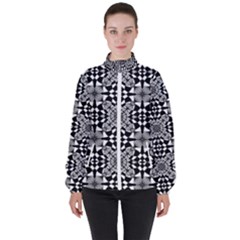 Fabric Design Pattern Color Women s High Neck Windbreaker by Simbadda