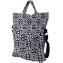 Fabric Design Pattern Color Fold Over Handle Tote Bag View2