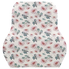 Watercolor Roses Lace Background Car Seat Back Cushion  by Simbadda