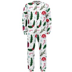 Christmas Background Onepiece Jumpsuit (men)  by Simbadda