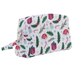 Christmas Background Wristlet Pouch Bag (large) by Simbadda