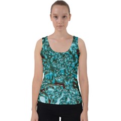 Background Organic Pattern Alie Velvet Tank Top by Simbadda