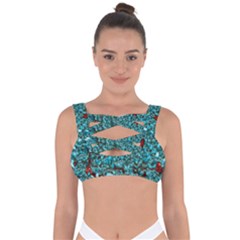 Background Organic Pattern Alie Bandaged Up Bikini Top