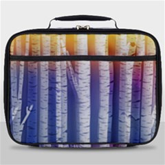 Birch Tree Background Scrapbooking Full Print Lunch Bag by Simbadda