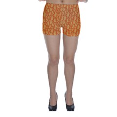 Halloween Background Skinny Shorts by Simbadda