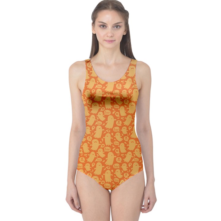 Halloween Background One Piece Swimsuit