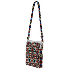 Stained Glass Pattern Texture Face Multi Function Travel Bag by Simbadda