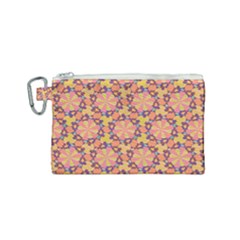 Pattern Decoration Abstract Flower Canvas Cosmetic Bag (small) by Simbadda