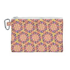 Pattern Decoration Abstract Flower Canvas Cosmetic Bag (large) by Simbadda