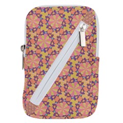 Pattern Decoration Abstract Flower Belt Pouch Bag (small)