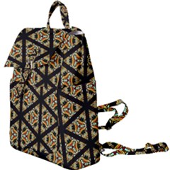 Pattern Stained Glass Triangles Buckle Everyday Backpack by Simbadda