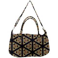 Pattern Stained Glass Triangles Removal Strap Handbag by Simbadda