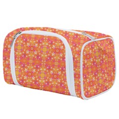  Pattern Abstract Orange Toiletries Pouch