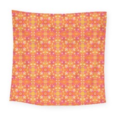  Pattern Abstract Orange Square Tapestry (large) by Simbadda