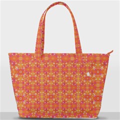  Pattern Abstract Orange Back Pocket Shoulder Bag 