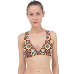 Church Pattern Church Texture Classic Banded Bikini Top