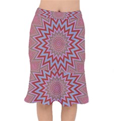 Abstract Art Abstract Background Short Mermaid Skirt by Simbadda