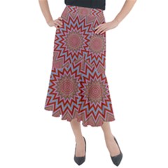 Abstract Art Abstract Background Midi Mermaid Skirt