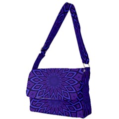 Kaleidoscope Abstract Background Full Print Messenger Bag by Simbadda