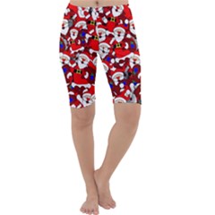 Nicholas Santa Christmas Pattern Cropped Leggings 