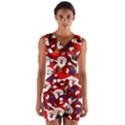 Nicholas Santa Christmas Pattern Wrap Front Bodycon Dress View1