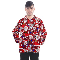 Nicholas Santa Christmas Pattern Men s Half Zip Pullover