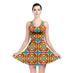 Seamless Pattern Tile Tileable Reversible Skater Dress by Simbadda