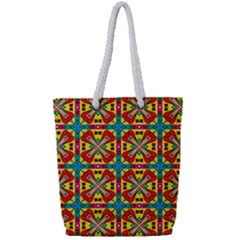 Seamless Pattern Tile Tileable Full Print Rope Handle Tote (small) by Simbadda