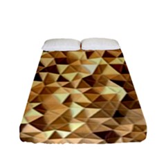 Pattern Fabric Shape Abstract Fitted Sheet (full/ Double Size) by Simbadda