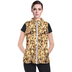 Pattern Fabric Shape Abstract Women s Puffer Vest