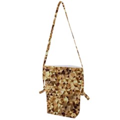 Pattern Fabric Shape Abstract Folding Shoulder Bag by Simbadda