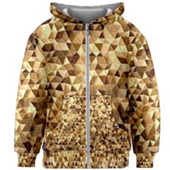 Pattern Fabric Shape Abstract Kids  Zipper Hoodie Without Drawstring