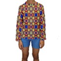 Stained Glass Pattern Texture Kids  Long Sleeve Swimwear View1