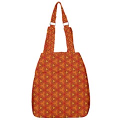 Pattern Fall Colors Seamless Bright Center Zip Backpack by Simbadda