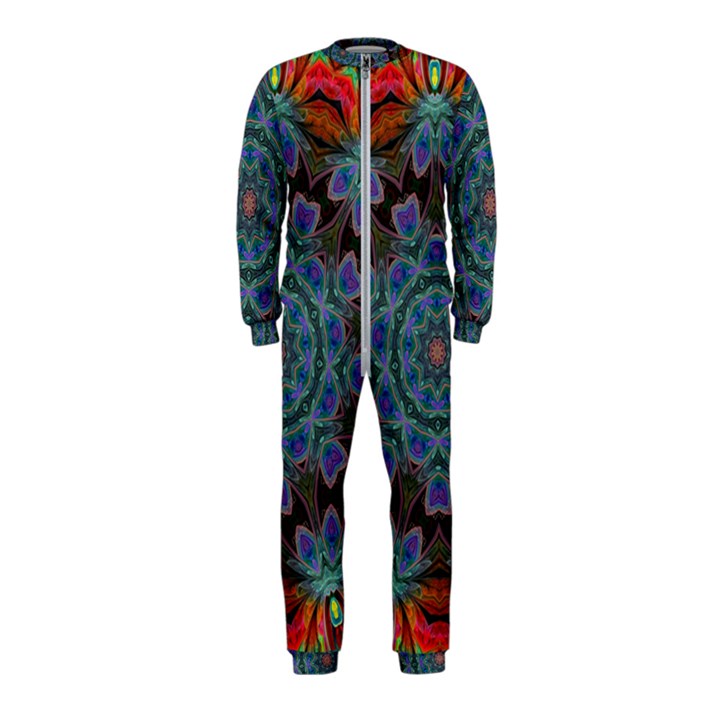 Abstract Art Blue Orange OnePiece Jumpsuit (Kids)