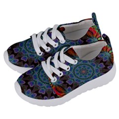 Abstract Art Blue Orange Kids  Lightweight Sports Shoes by Simbadda