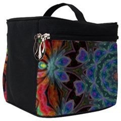 Abstract Art Blue Orange Make Up Travel Bag (big) by Simbadda