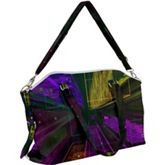 Data City Large Fiction Digital Canvas Crossbody Bag by Simbadda