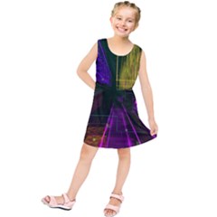 Data City Large Fiction Digital Kids  Tunic Dress by Simbadda