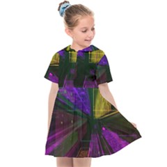 Data City Large Fiction Digital Kids  Sailor Dress by Simbadda