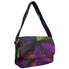 Data City Large Fiction Digital Courier Bag by Simbadda