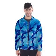 Hydrangea Blue Petals Flower Men s Windbreaker