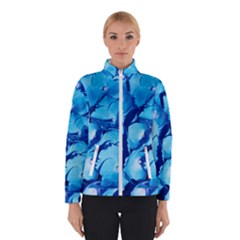 Hydrangea Blue Petals Flower Winter Jacket