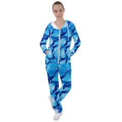 Hydrangea Blue Petals Flower Women s Tracksuit by Simbadda