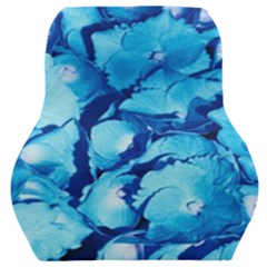 Hydrangea Blue Petals Flower Car Seat Back Cushion  by Simbadda