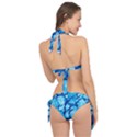 Hydrangea Blue Petals Flower Tie It Up Bikini Set View2